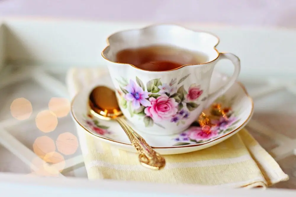 Vintage teacup, typical of Cliveden's afternoon tea