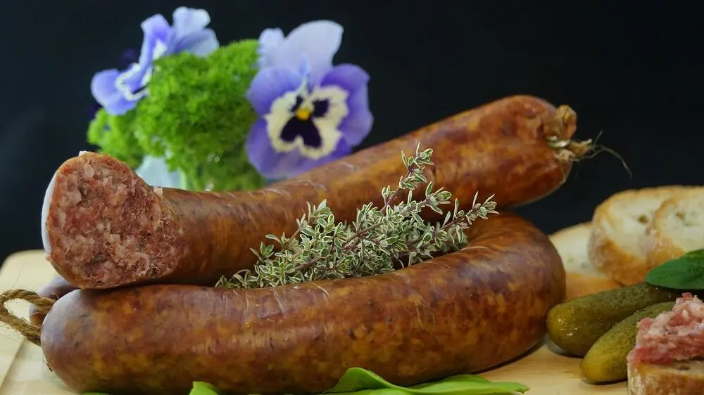 Hearty sausage dish typical of gastropub cooking