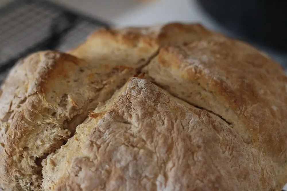 Freshly baked Irish soda bread, a Northern Irish staple