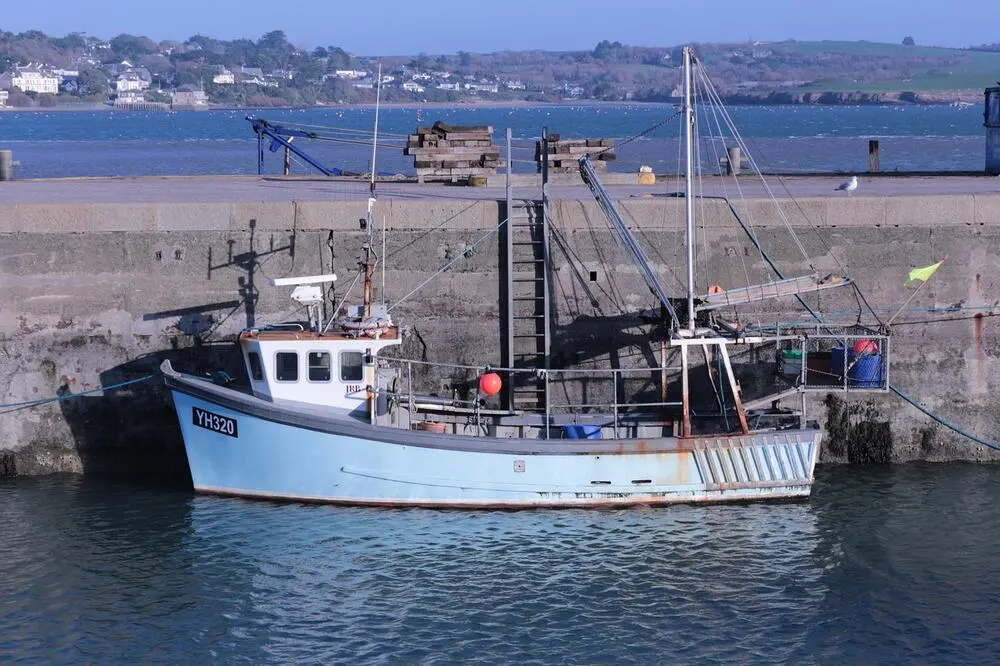 Padstow harbour with fishing boats, Cornwall