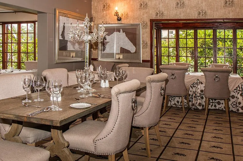 Elegant fine dining room interior