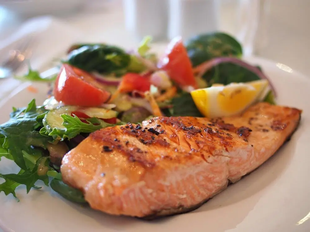 Fresh salmon seafood dish typical of Skye's coastal cuisine